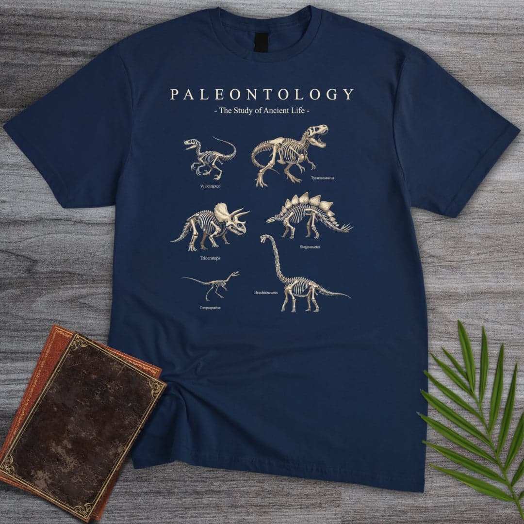 T-Shirt Navy / S Paleontology Fossil Museum T-Shirt