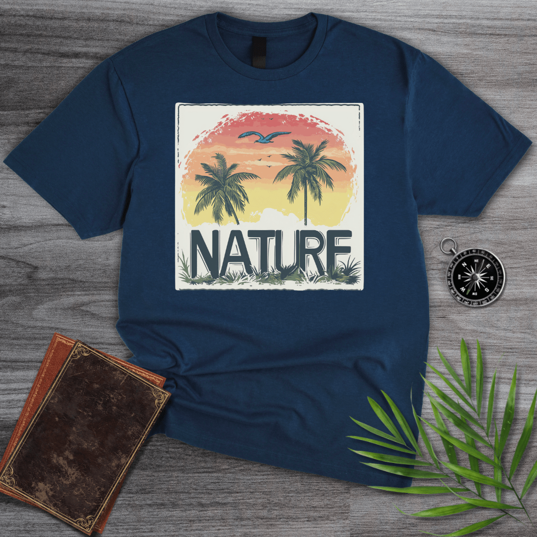 T-Shirt Navy / S Palm Nature Sunset T-Shirt