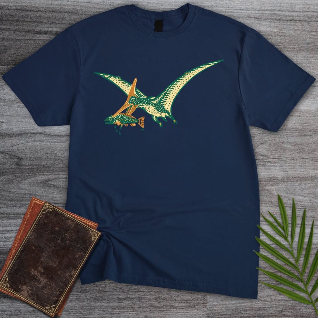 T-Shirt Navy / S Pteranodon Fish Snatcher T-Shirt