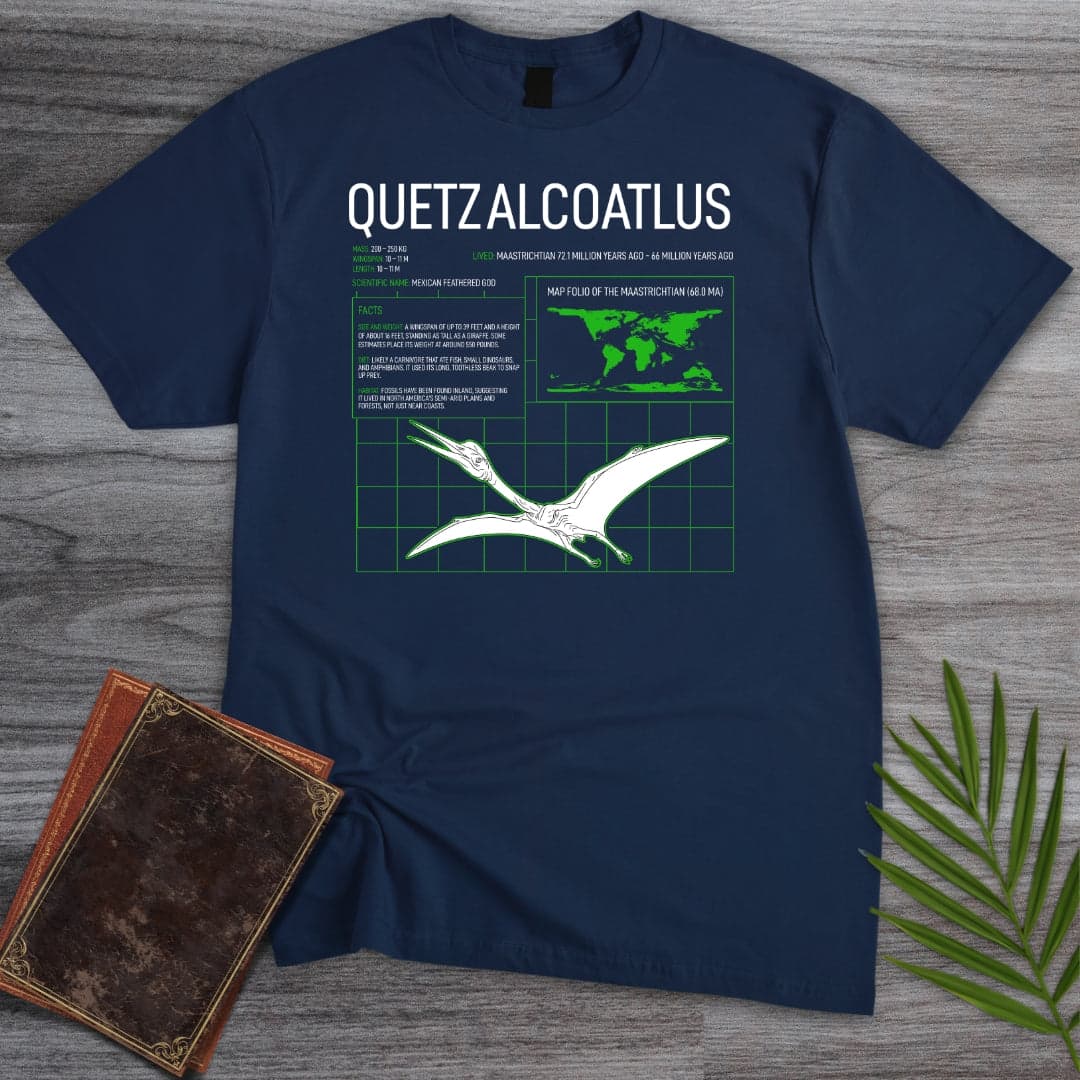 T-Shirt Navy / S Quetzalcoatlus Grid T-Shirt