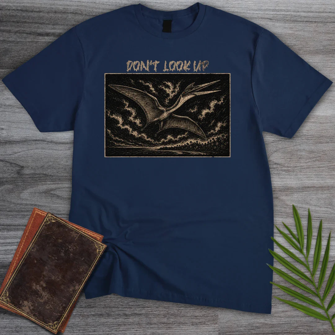 T-Shirt Navy / S Quetzalcoatlus Sky Horror T-Shirt