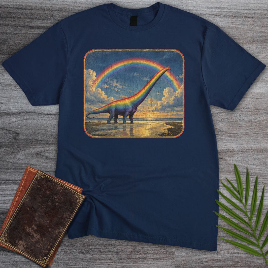 T-Shirt Navy / S Rainbow Sauropod T-Shirt