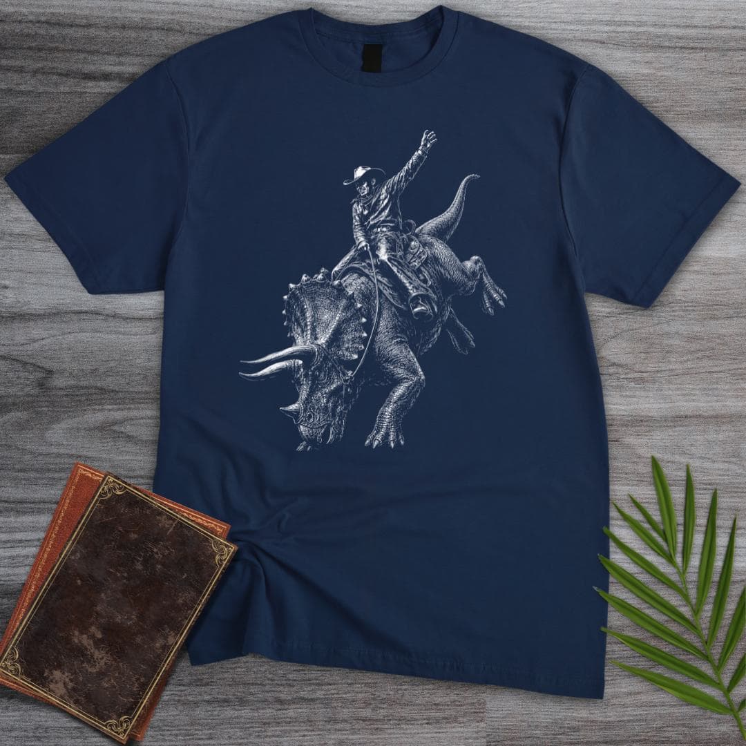 T-Shirt Navy / S Ride'em Ceratops Boy! T-Shirt