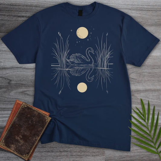 T-Shirt Navy / S Silver Glide Swan T-Shirt