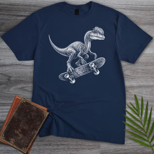 T-Shirt Navy / S Skate King Dilophosaurus T-Shirt