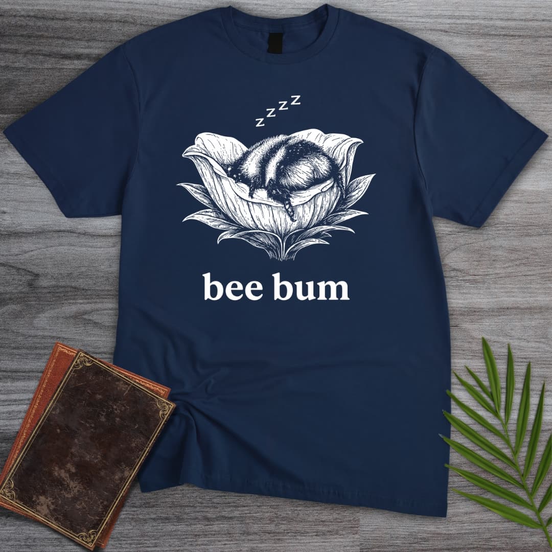 T-Shirt Navy / S Sleepy Bee Bum T-Shirt