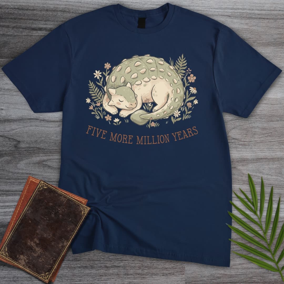 T-Shirt Navy / S Slumbering Ankylosaur T-Shirt
