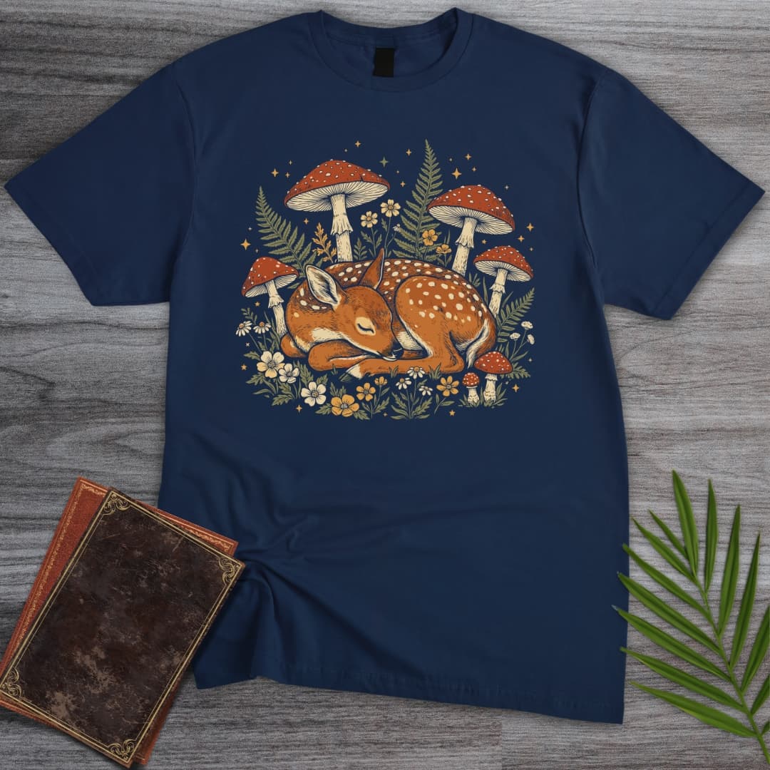 T-Shirt Navy / S Slumbering Meadow Fawn T-Shirt