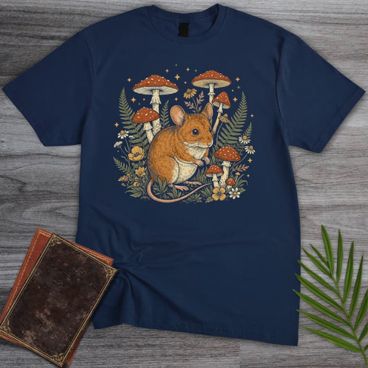 T-Shirt Navy / S Starlit Wildflower Mouse T-Shirt