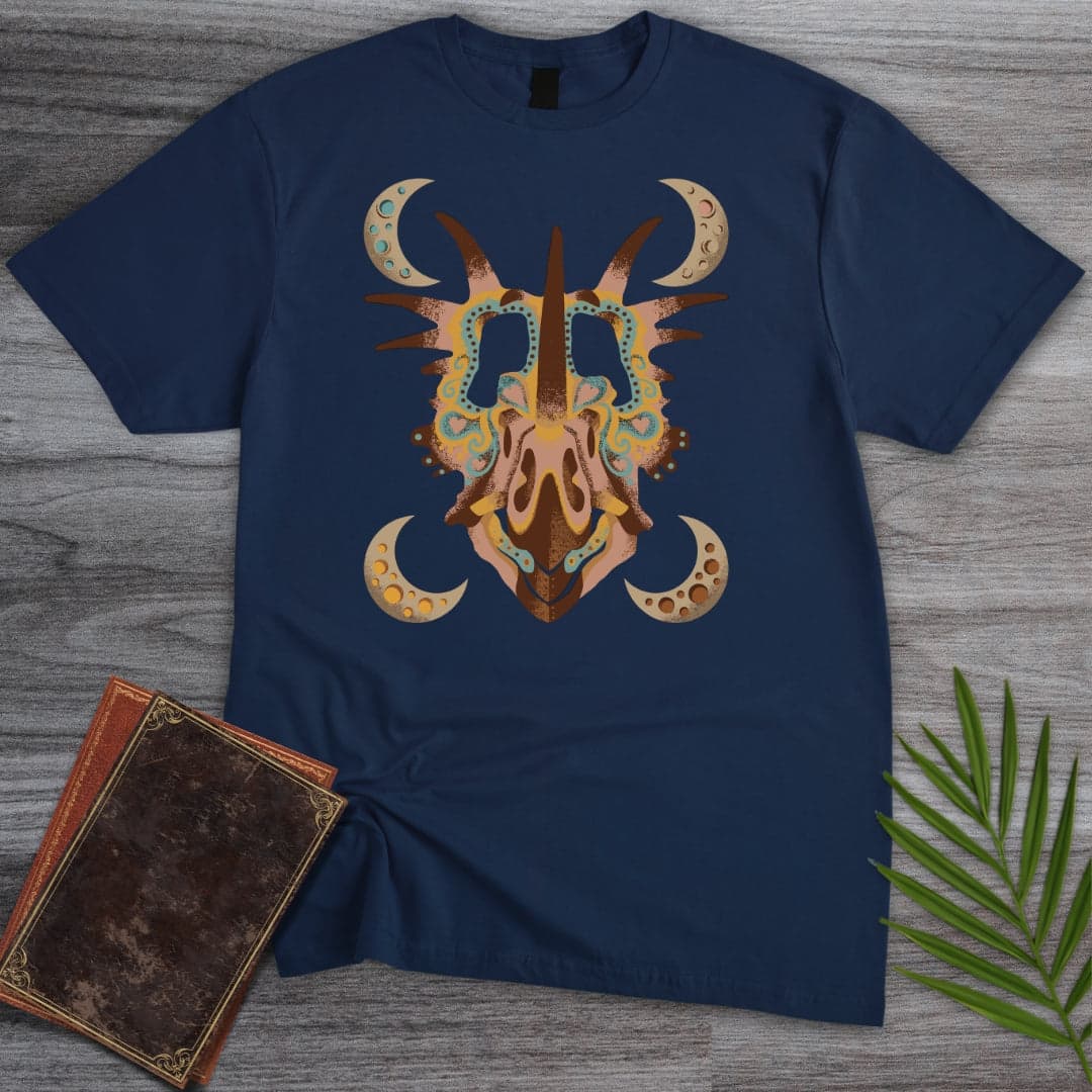 T-Shirt Navy / S Styracosaurus Moon Dream T-Shirt
