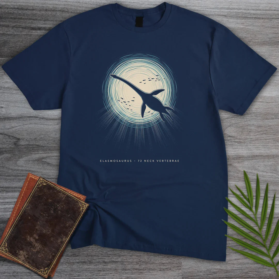 T-Shirt Navy / S Sunlit Window Elasmosaurus T-Shirt