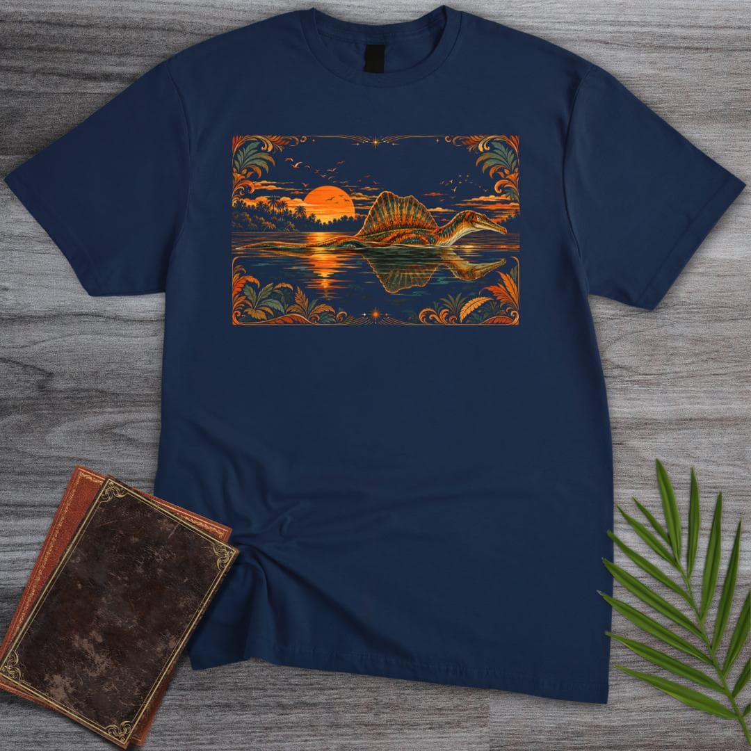 T-Shirt Navy / S Sunset Spinosaurus T-Shirt