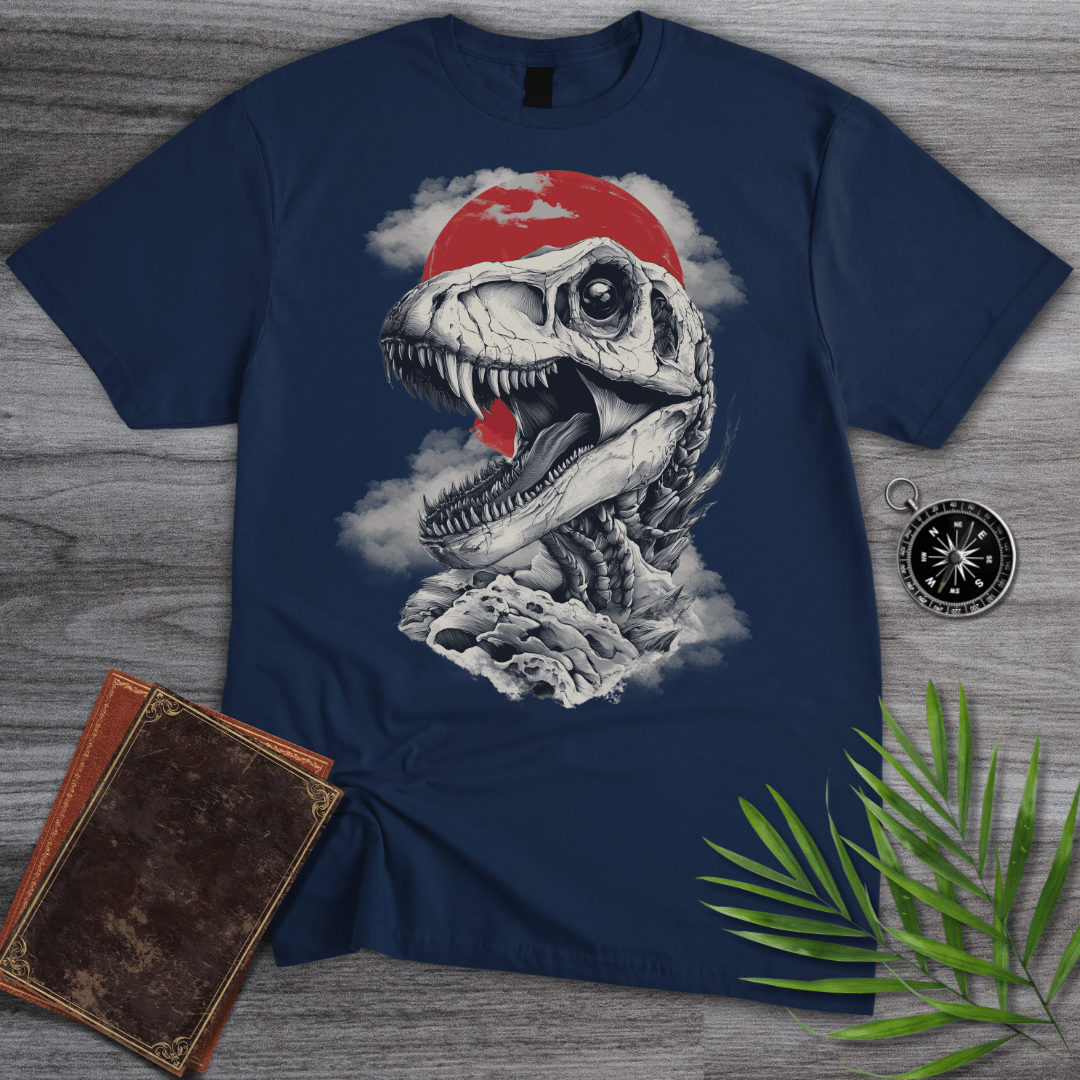 T-Shirt Navy / S T-Rex Cloudy Fossil T-Shirt