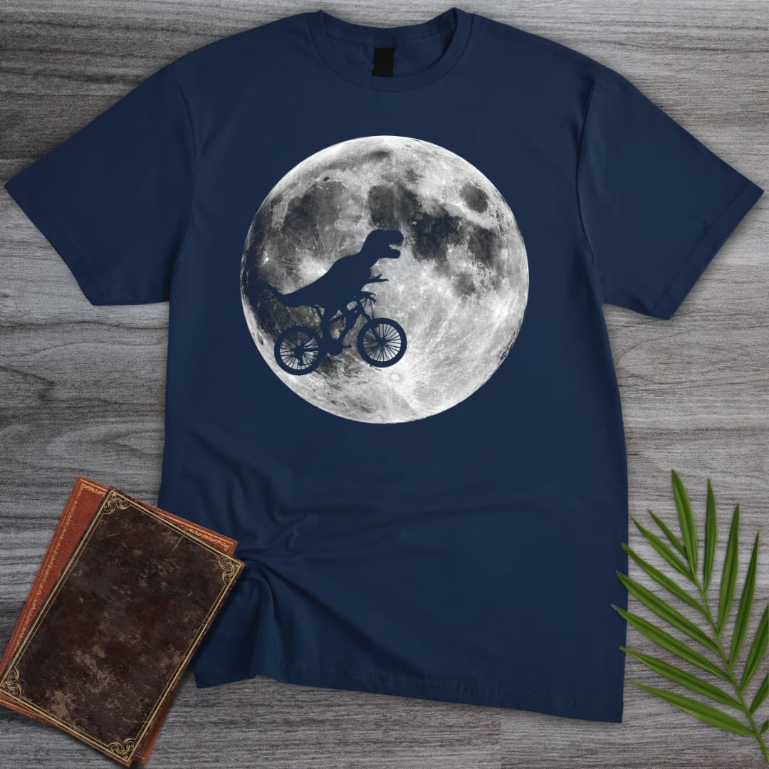 T-Shirt Navy / S T.rex Over the Moon T-Shirt