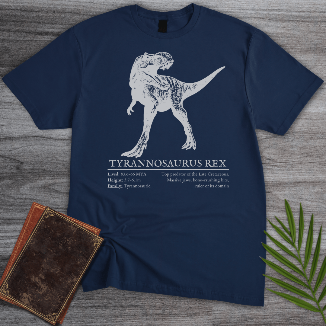 T-Shirt Navy / S T-Rex Tyrant Lizard King T-Shirt