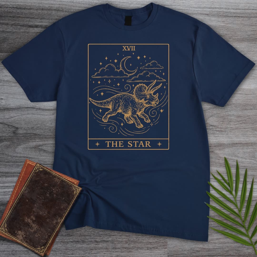 T-Shirt Navy / S The Cretaceous Star Triceratops T-Shirt