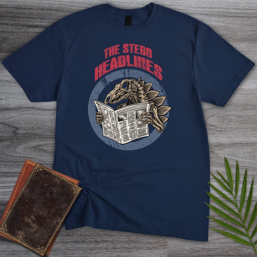 T-Shirt Navy / S The Stego Headlines T-Shirt (Akbar Sansa)