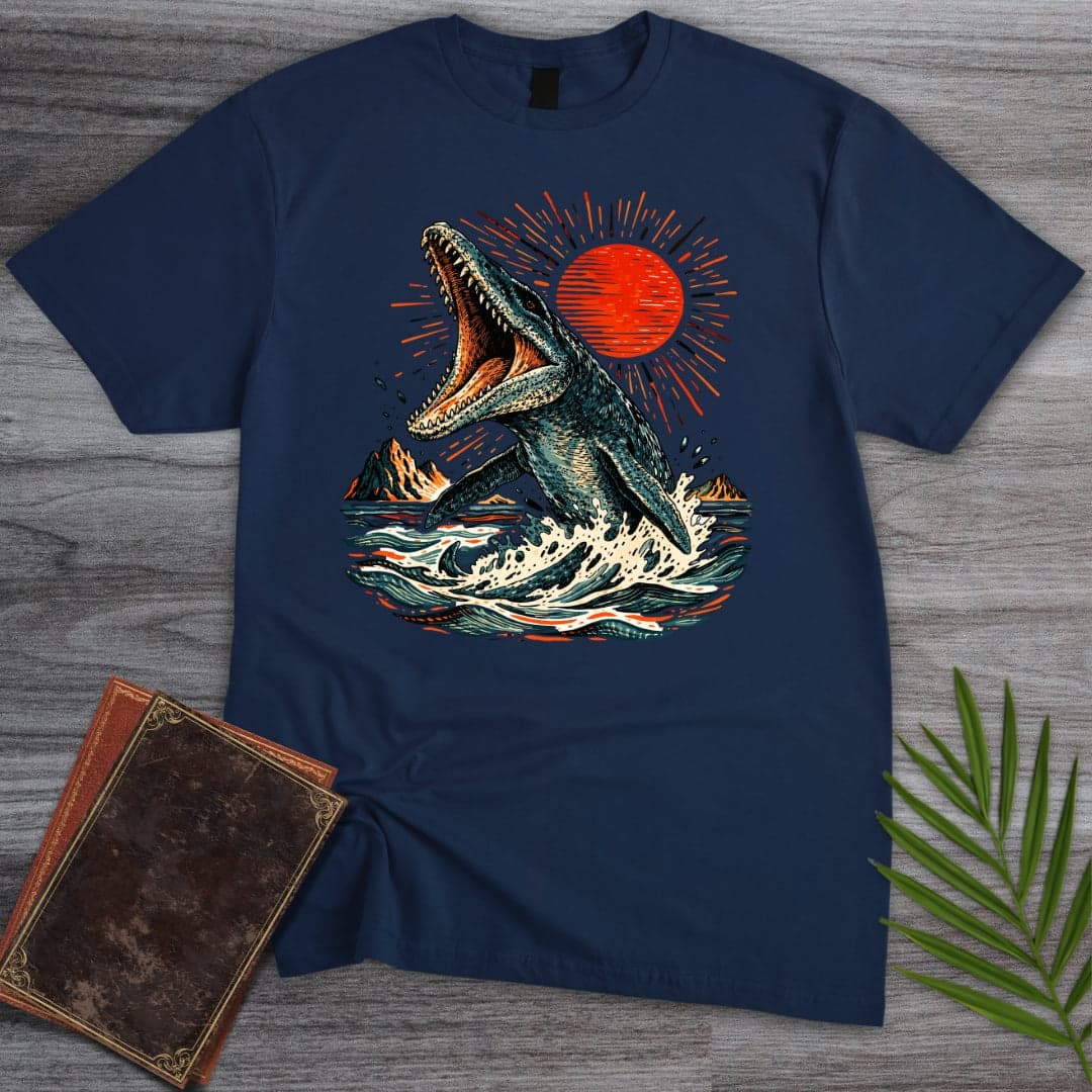 T-Shirt Navy / S The West Coast Mosasaurus T-Shirt