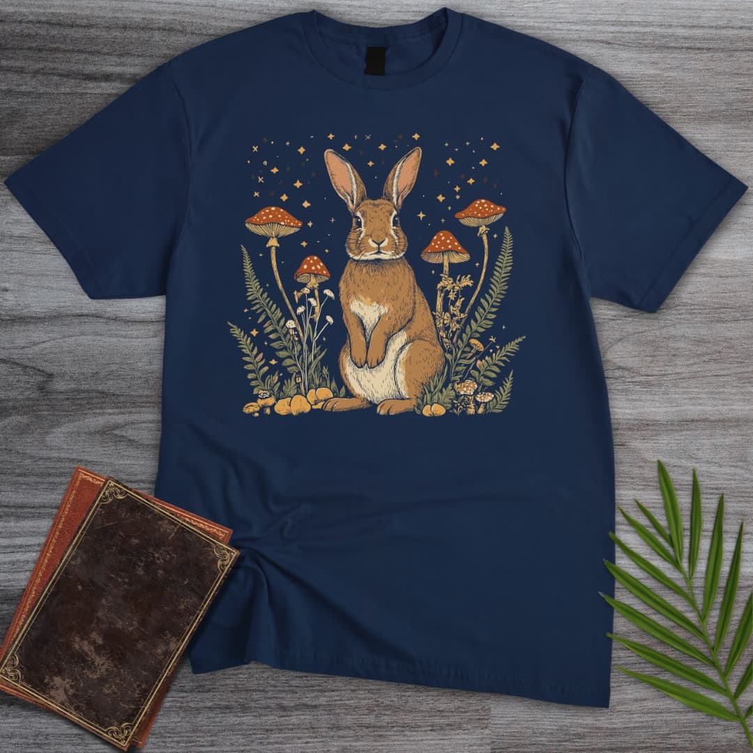 T-Shirt Navy / S Toadstool Glade Rabbit T-Shirt