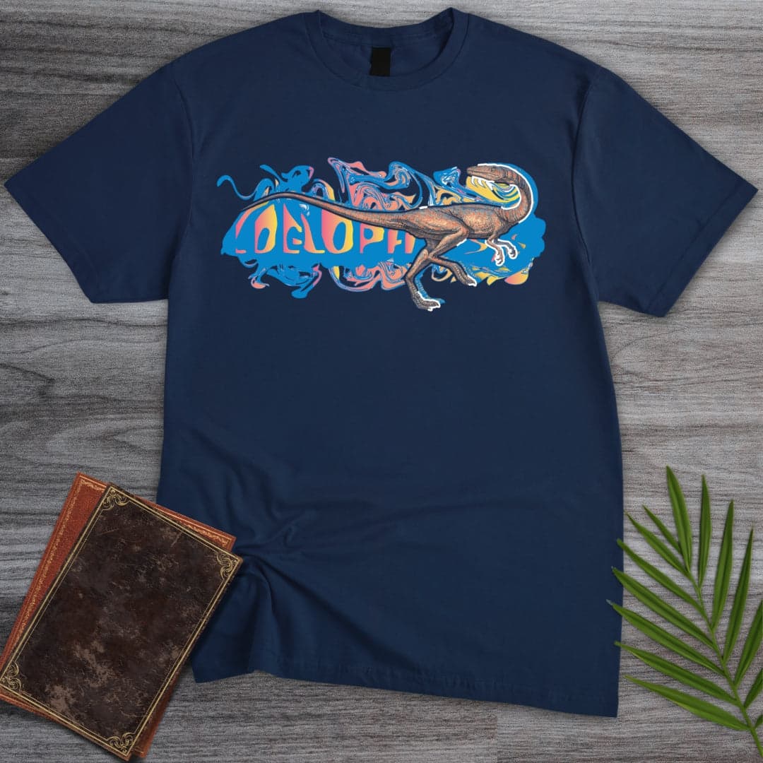 T-Shirt Navy / S Triassic Melt Coelophysis Blue T-Shirt (D'janjo Nukuruzu Fortissmo)