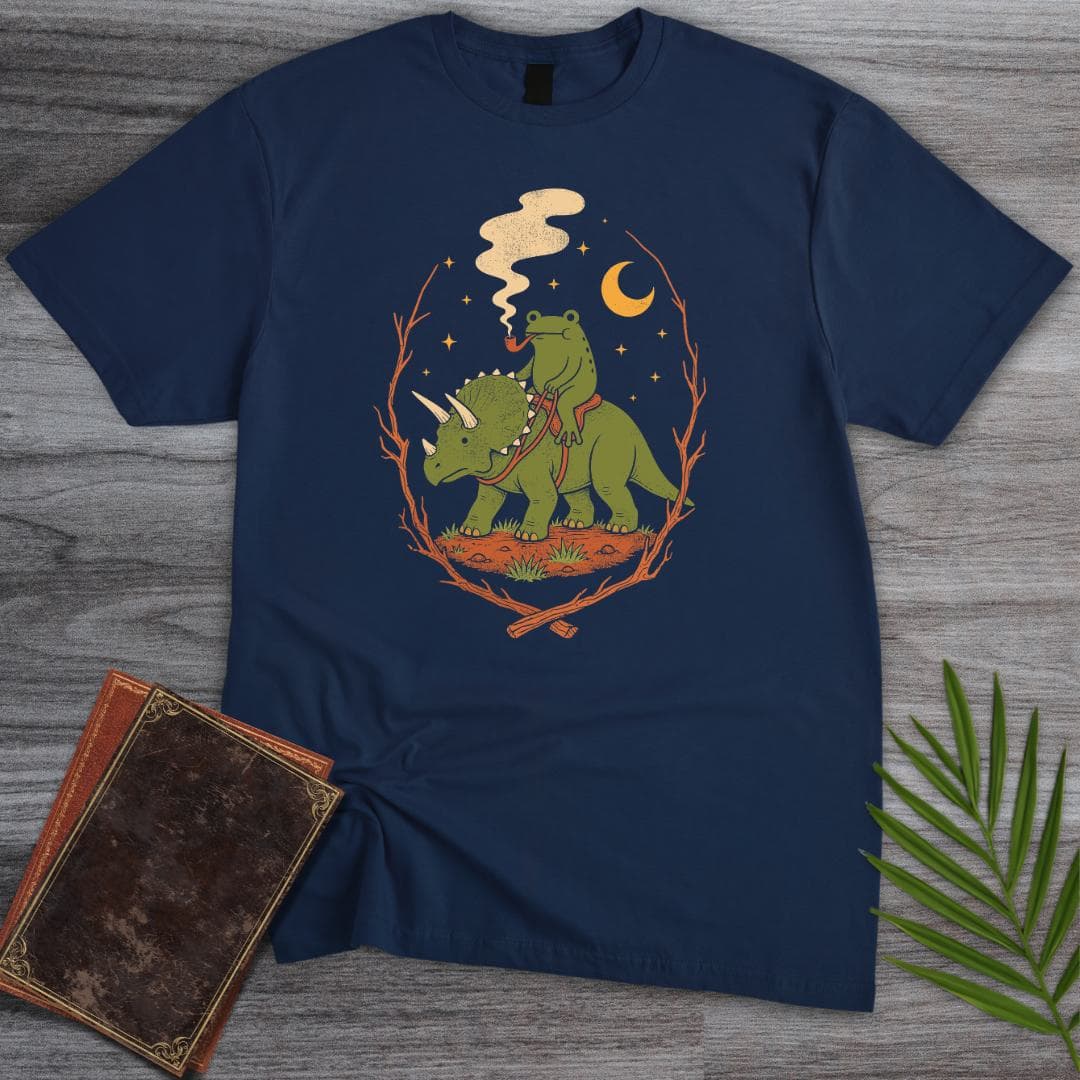T-Shirt Navy / S Triceratops Pipe Walk T-Shirt