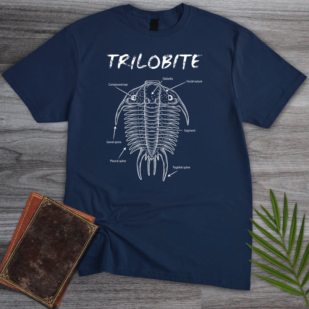T-Shirt Navy / S Trilobite Anatomy T-Shirt