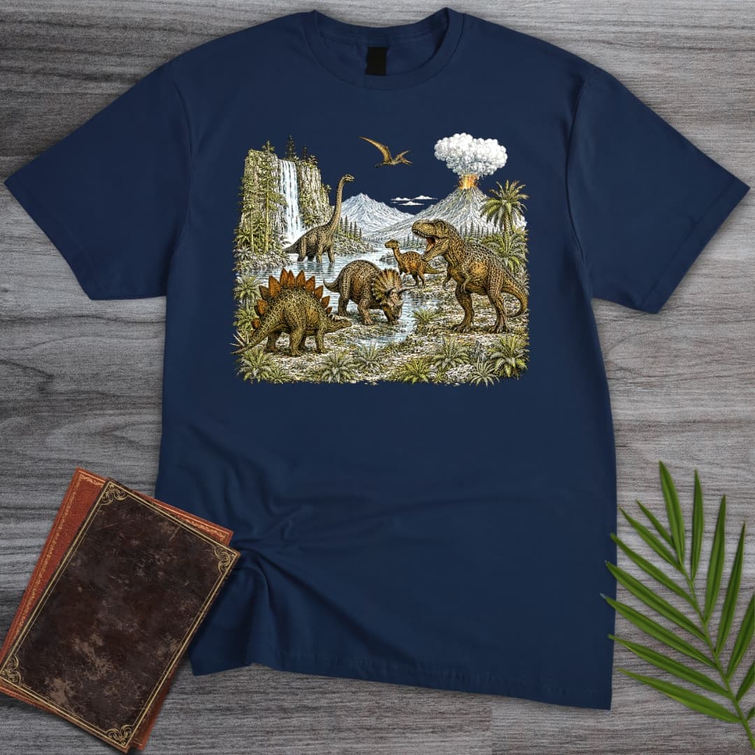 T-Shirt Navy / S Vintage 1990's Jurassic Graphic T-Shirt