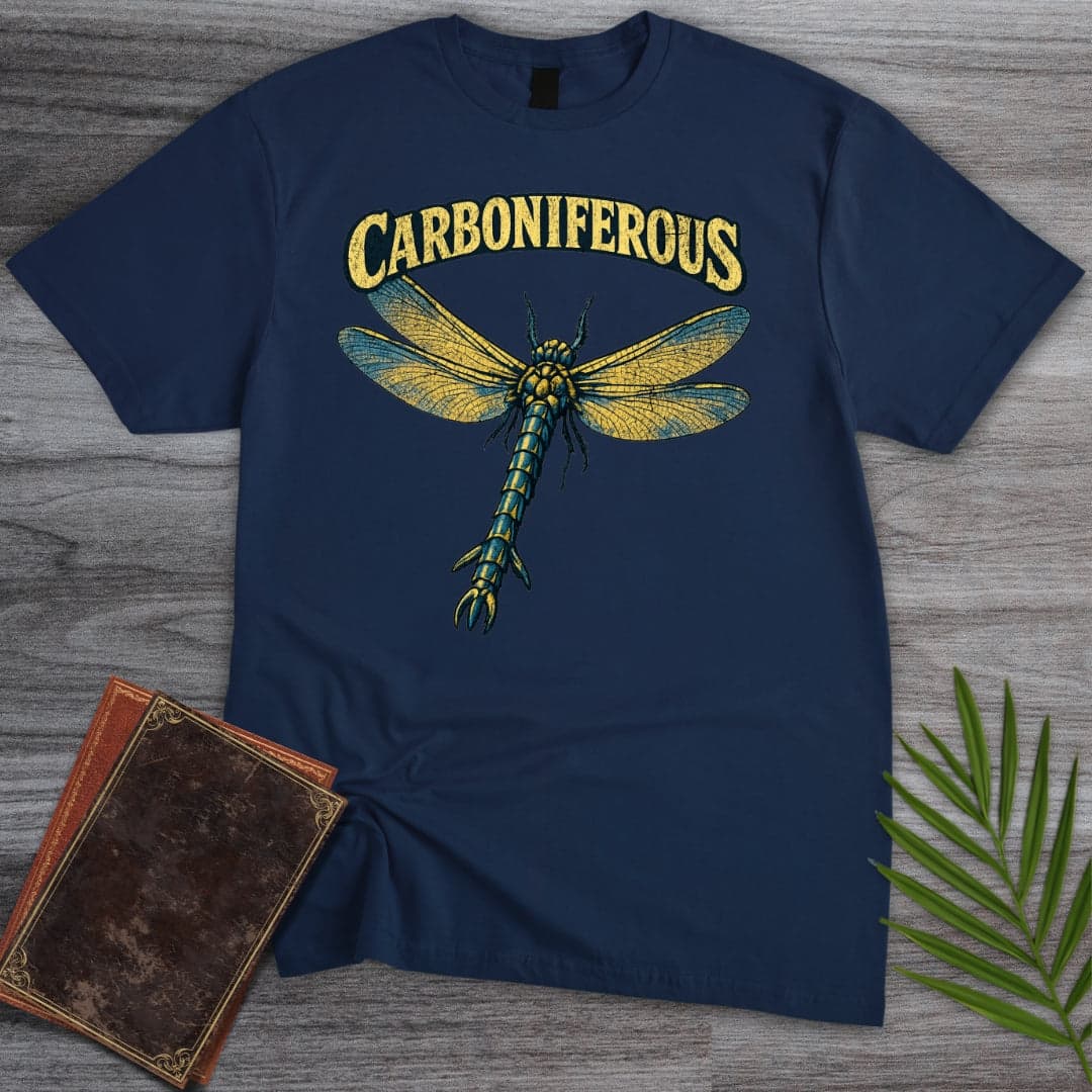 T-Shirt Navy / S Vintage Carboniferous Meganeura T-Shirt