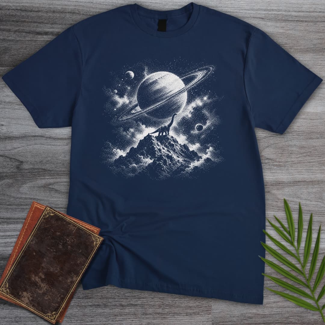 T-Shirt Navy / S Vintage Extraterrestrial Dinosaurs T-Shirt