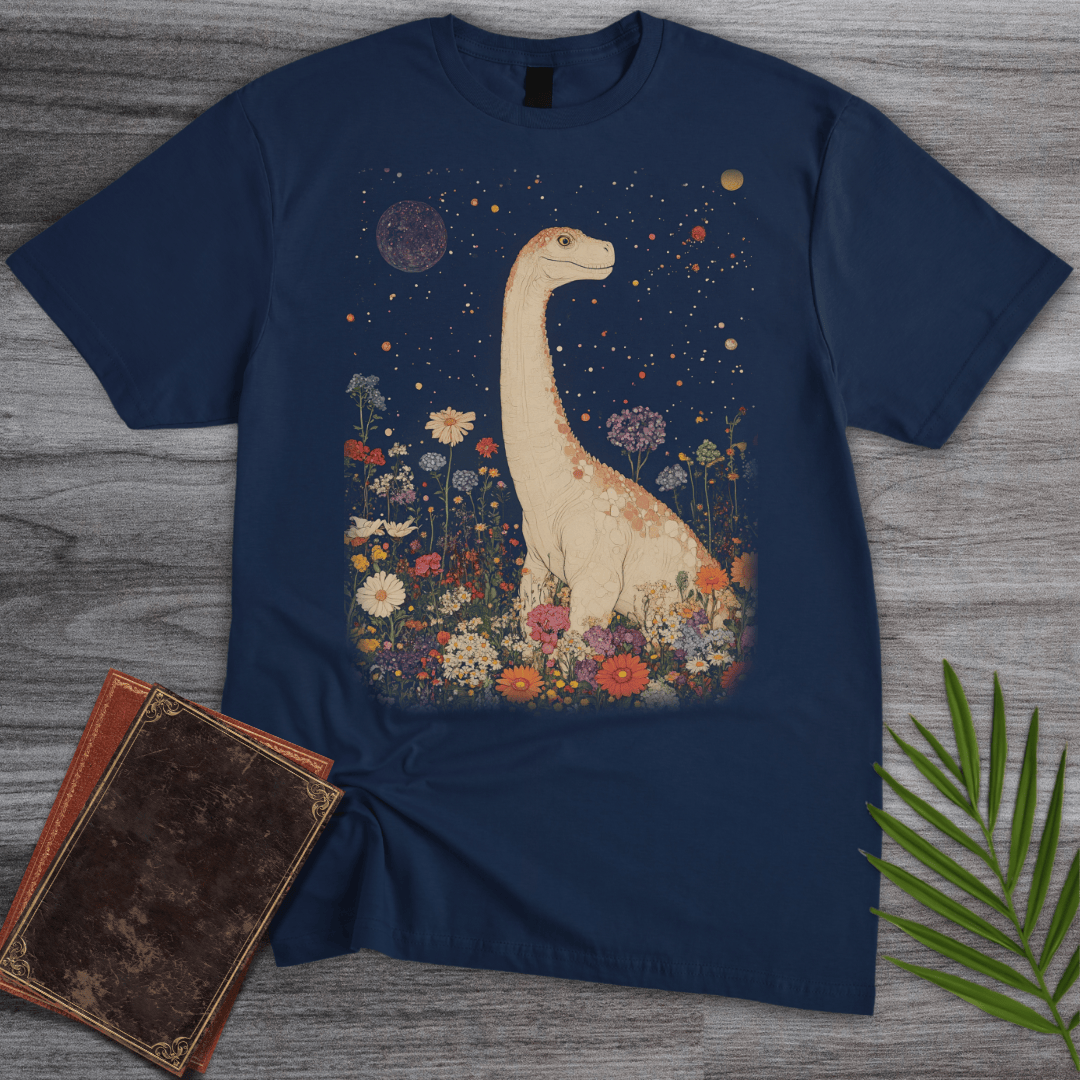 T-Shirt Navy / S Vintage Floral Longneck T-shirt