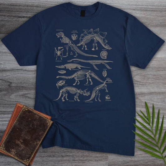 T-Shirt Navy / S Vintage Paleontological Remains T-Shirt