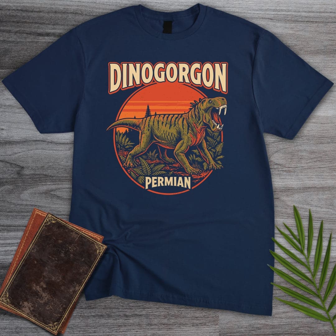 T-Shirt Navy / S Vintage Permian Dinogorgon T-Shirt