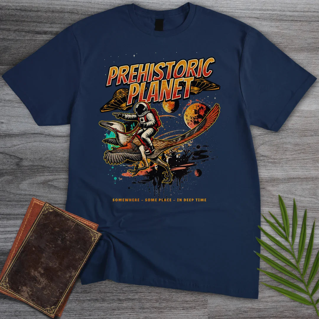 T-Shirt Navy / S Vintage Prehistoric Planet T-Shirt