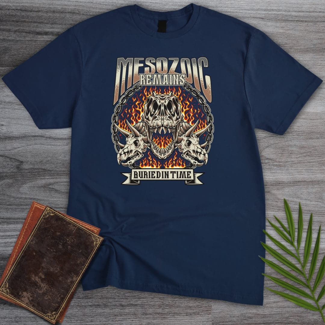 T-Shirt Navy / S Vintage Streetwear Mesozoic Remains T-Shirt (Akbar Sansa)