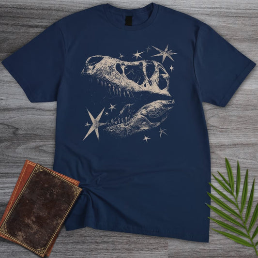 T-Shirt Navy / S Vintage Y2K T.rex Skull T-Shirt