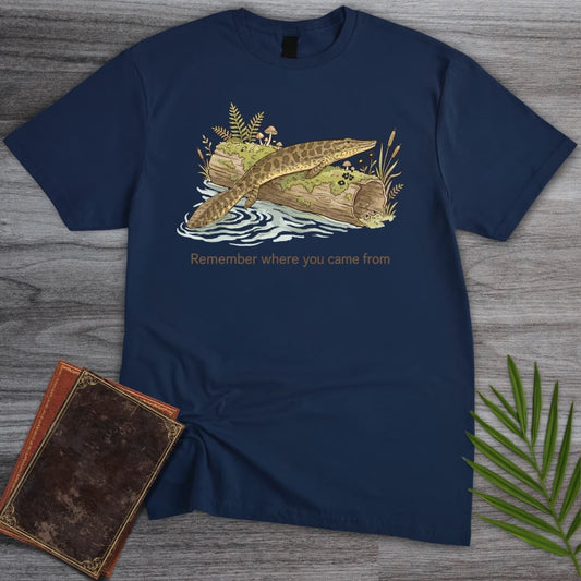 T-Shirt Navy / S Wandering Tiktaalik T-Shirt