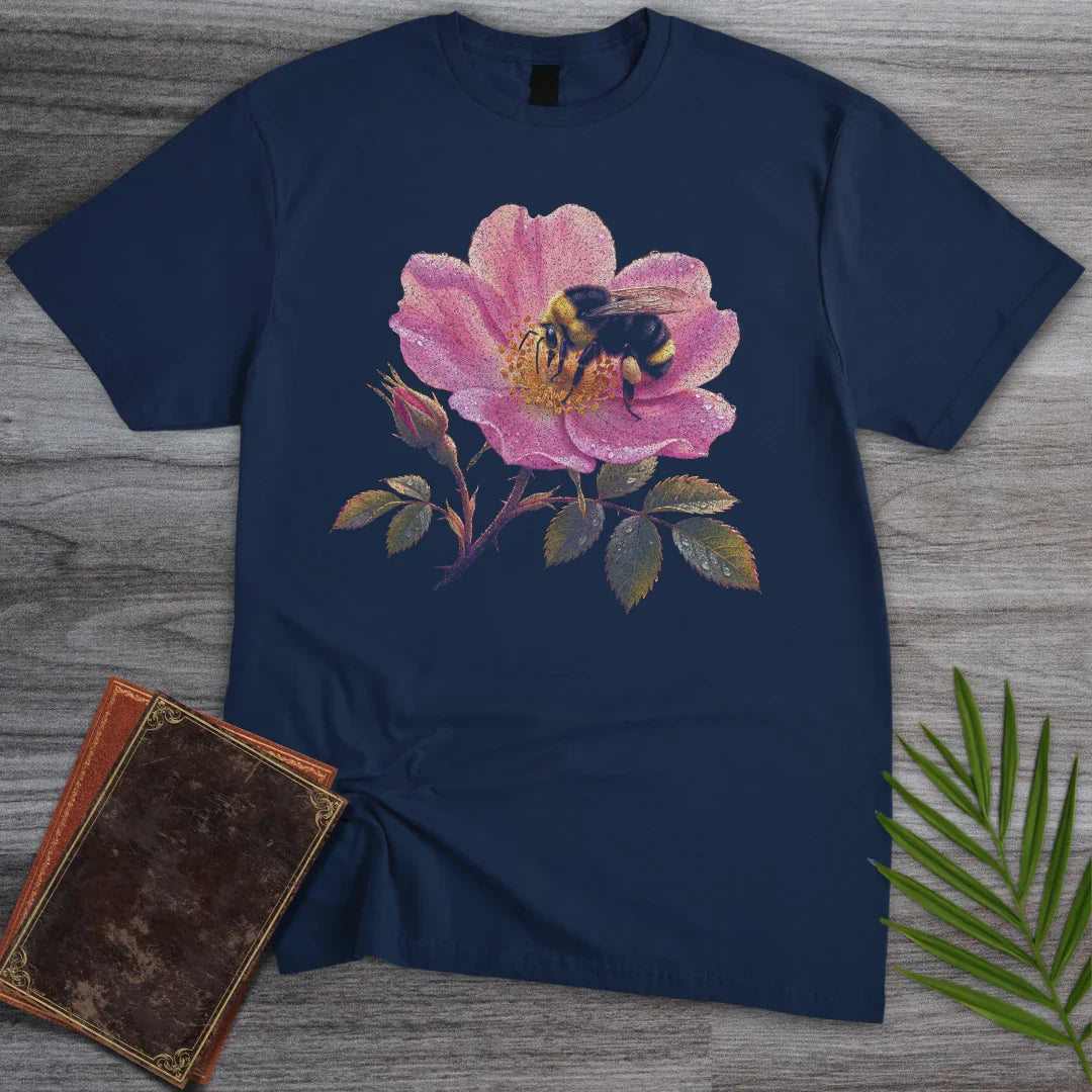 T-Shirt Navy / S Wild Rose Bumblebee T-Shirt