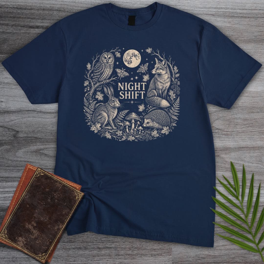T-Shirt Navy / S Woodland Nightshift Friends T-Shirt