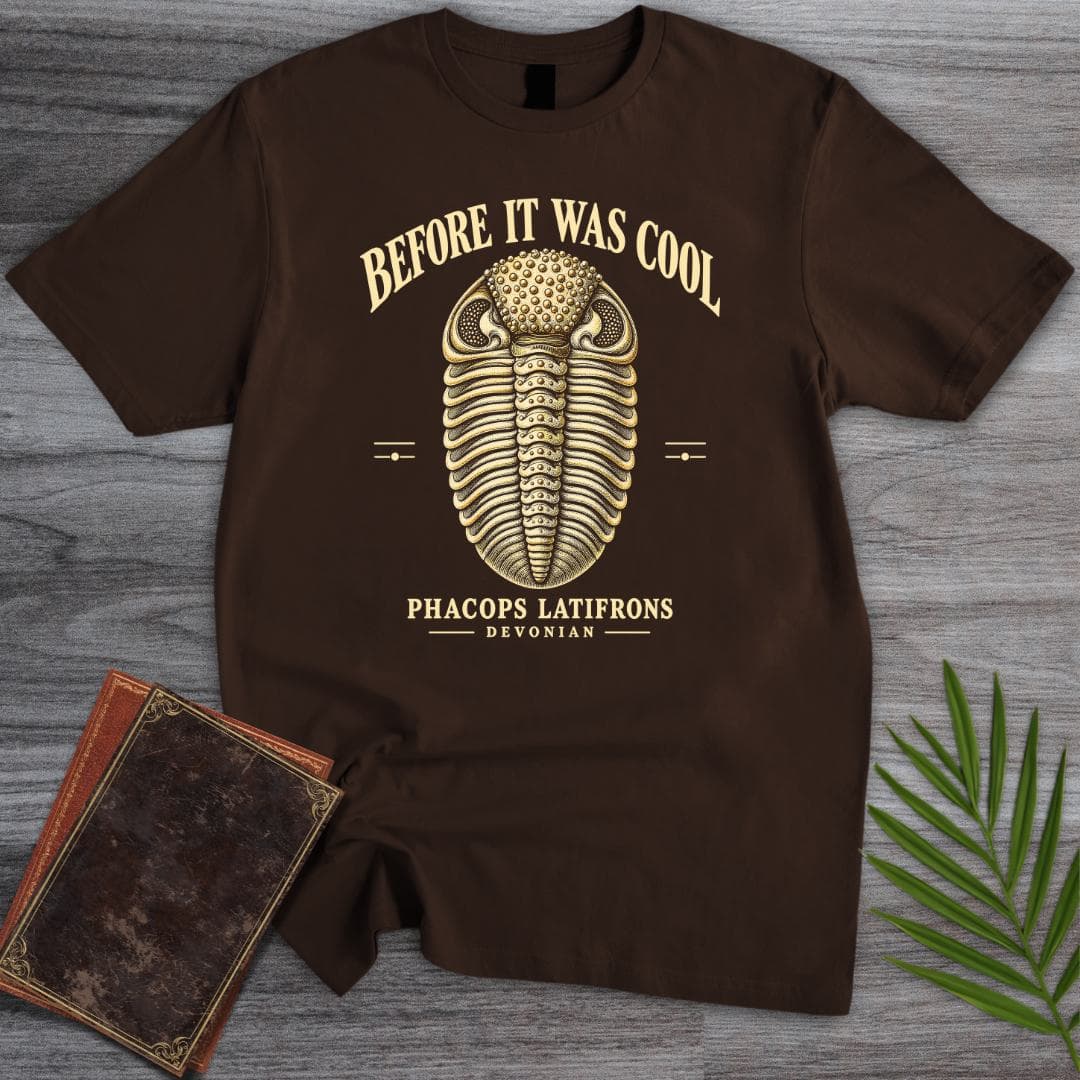 T-Shirt S / Dark Chocolate Vintage Phacops Trilobite T-Shirt