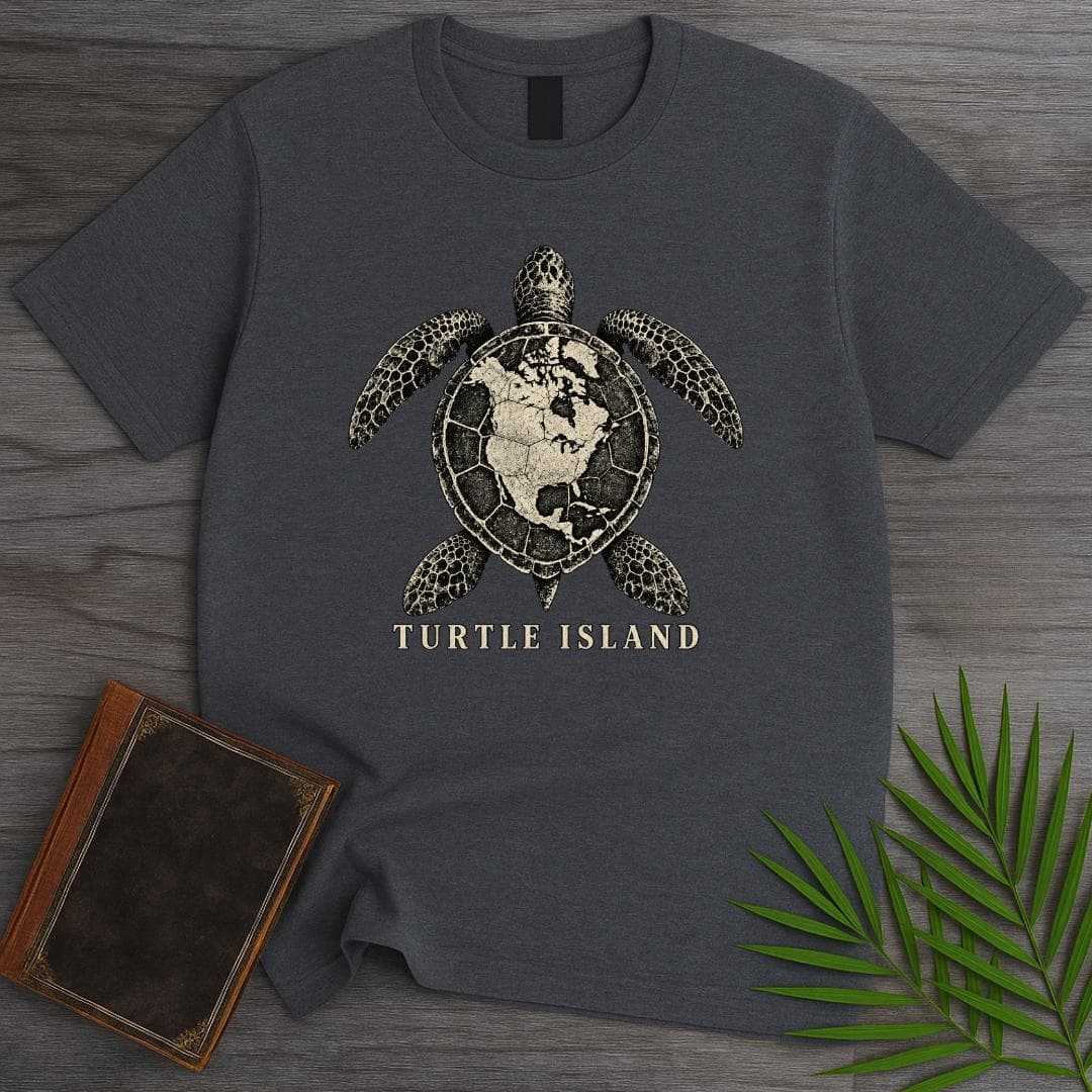 T-Shirt S / Dark Heather Turtle Island T-Shirt