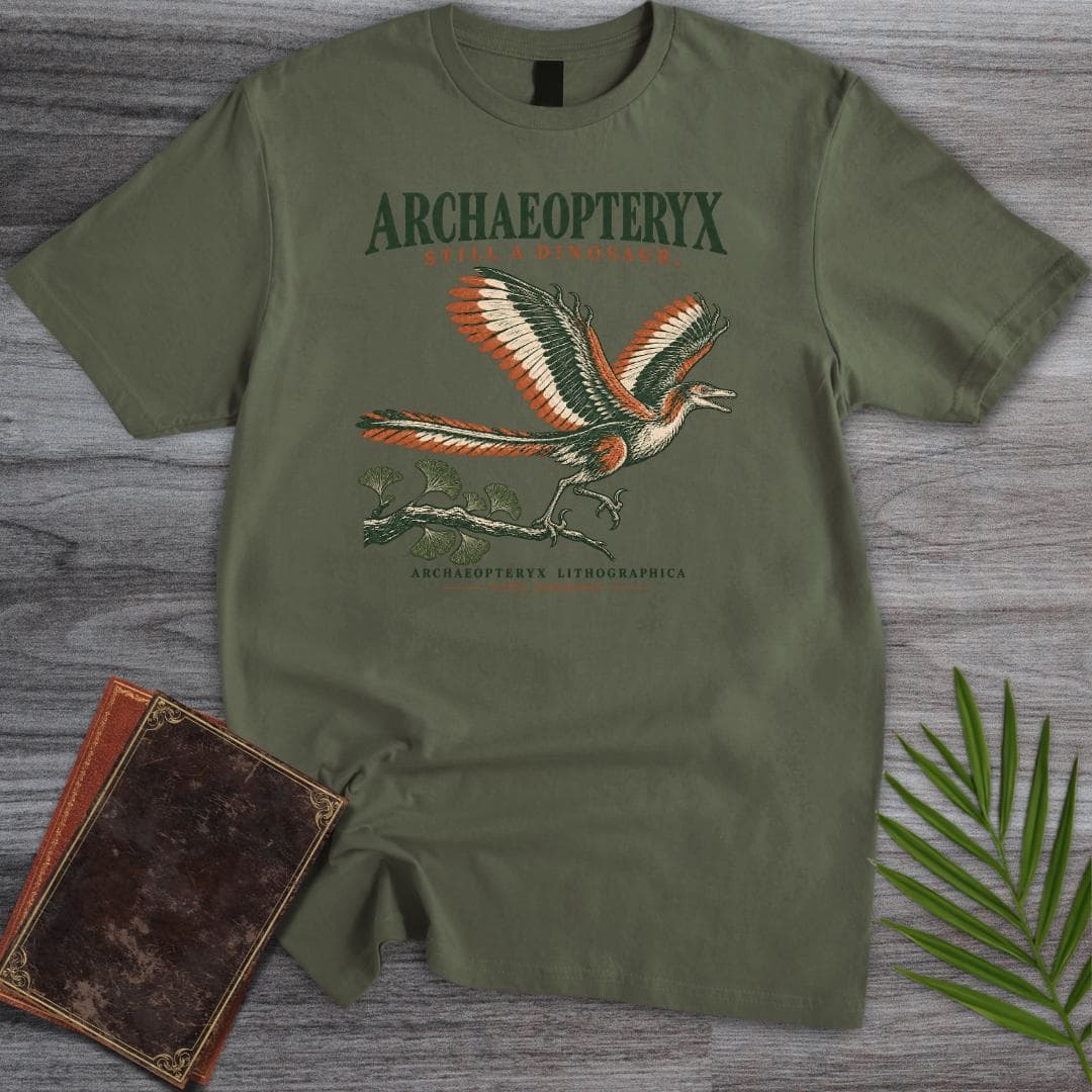 T-Shirt S / Military Green Archaeopteryx – Still a Dinosaur T-Shirt