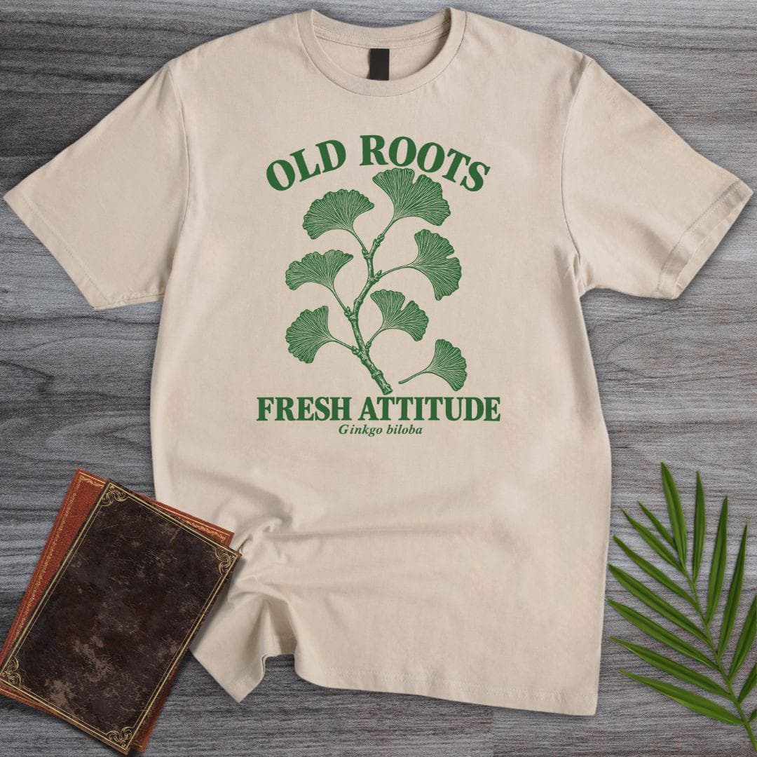 T-Shirt S / Sand Old Roots Ginkgo T-Shirt