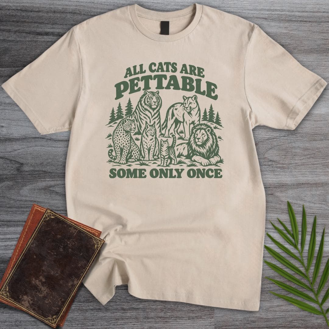T-Shirt S / Sand Petting All Cats T-Shirt