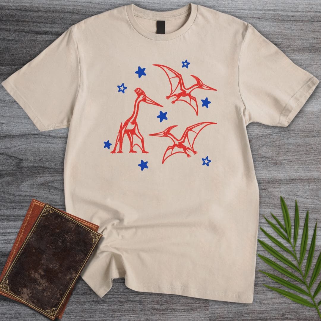 T-Shirt S / Sand Quetzalcoatlus Stars T-Shirt