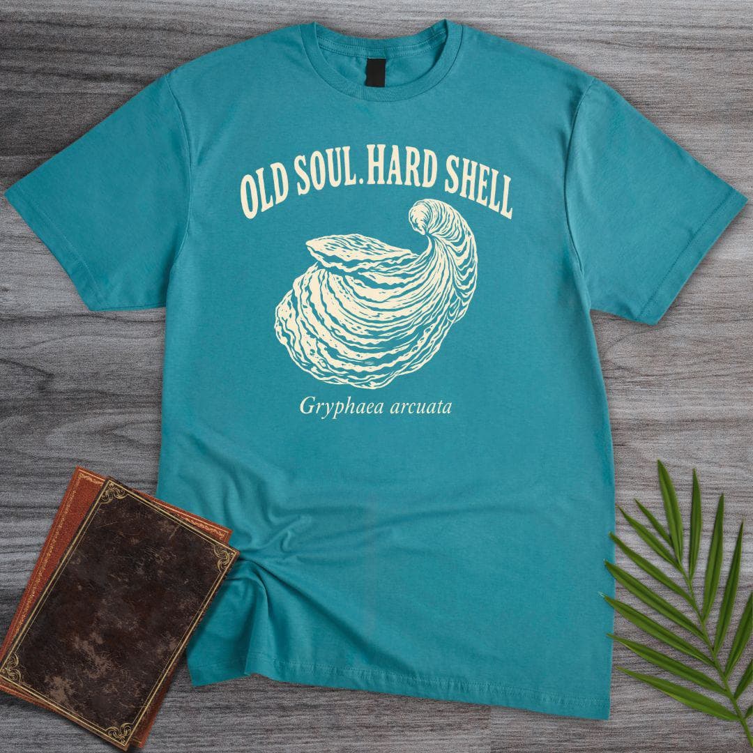 T-Shirt S / Tropical Blue Old Soul Hard Shell Gryphaea arcuata T-Shirt