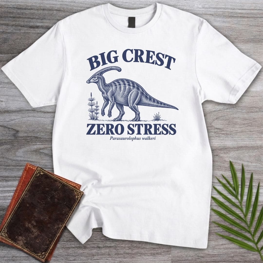 T-Shirt S / White Big Crest Zero Stress T-Shirt