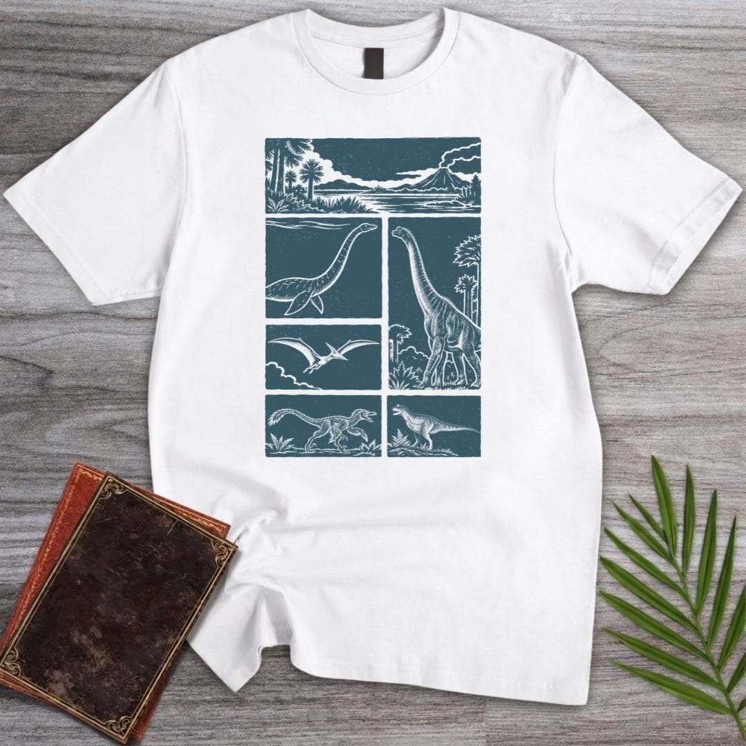 T-Shirt S / White Blocks of the Mesozoic T-Shirt