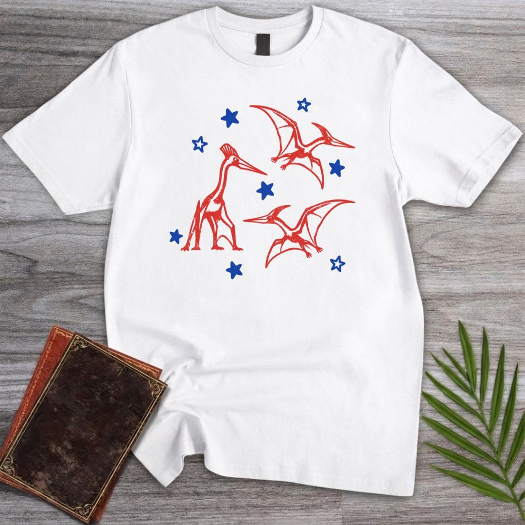 T-Shirt S / White Quetzalcoatlus Stars T-Shirt