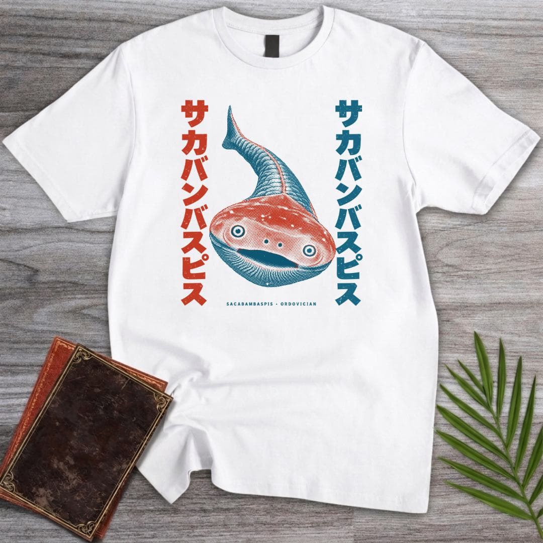 T-Shirt S / White Sacabambaspis – The Smiling Fossil T-Shirt