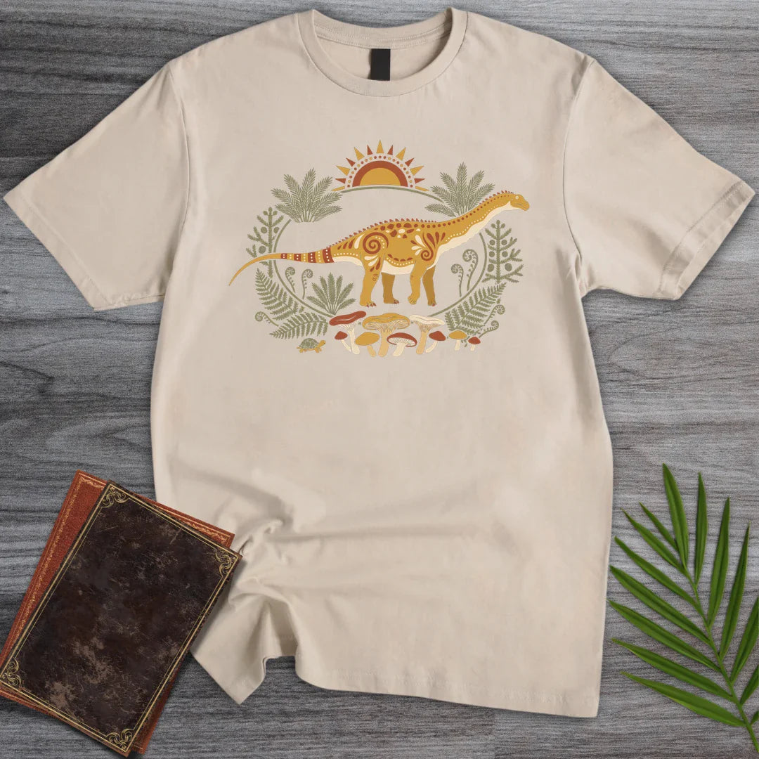 T-Shirt Sand / M Folk Sunrise Apatosaurus T-Shirt